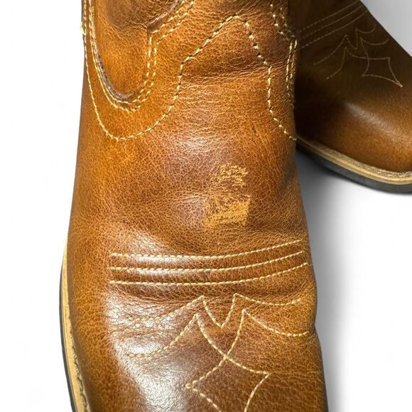 Justin Women’s Size 7B Brown Leather Western Cowboy Boots Square Toe L9510 - Picture 6 of 8